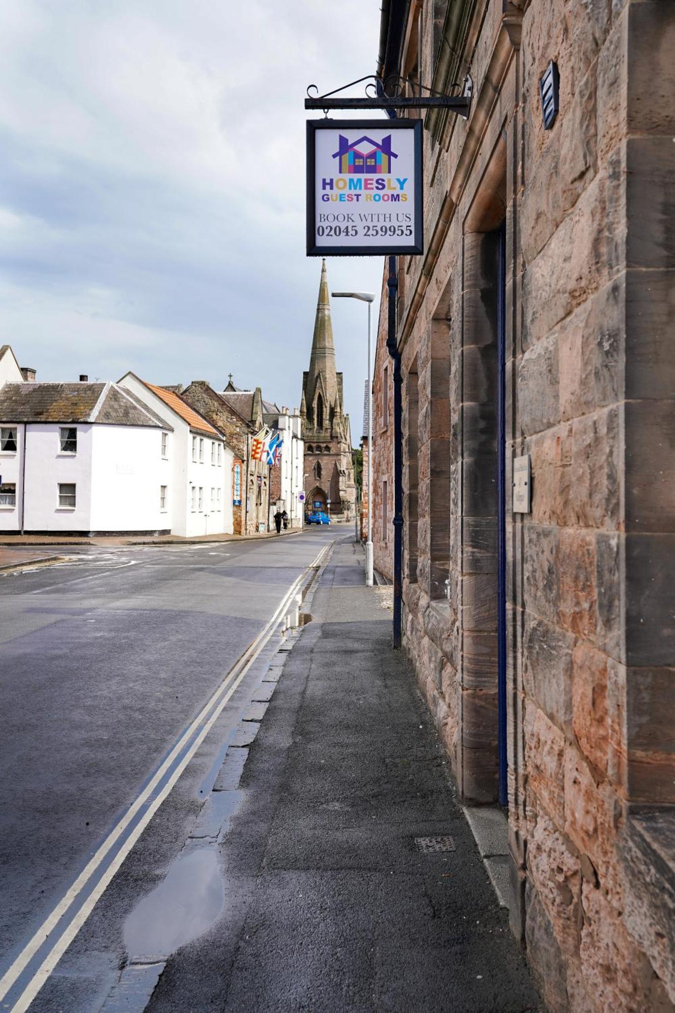 Homesly Guest Rooms, Comfortable En-Suite Guest Rooms With Free Parking And Self Check-In Berwick Upon Tweed Eksteriør billede