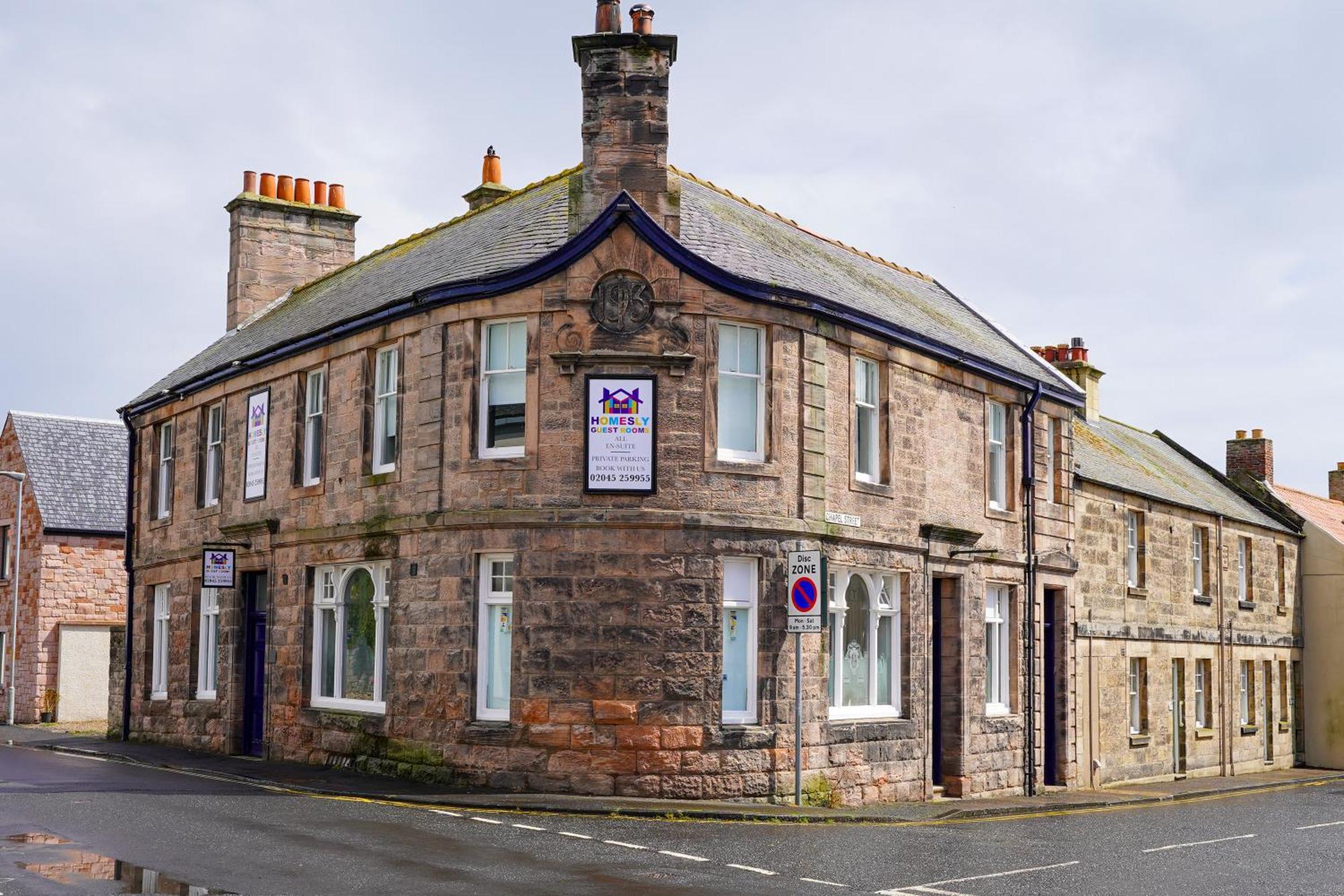 Homesly Guest Rooms, Comfortable En-Suite Guest Rooms With Free Parking And Self Check-In Berwick Upon Tweed Eksteriør billede